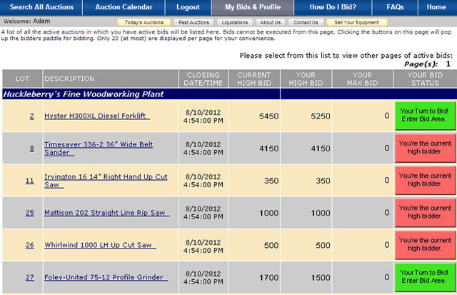 Bid Tracker