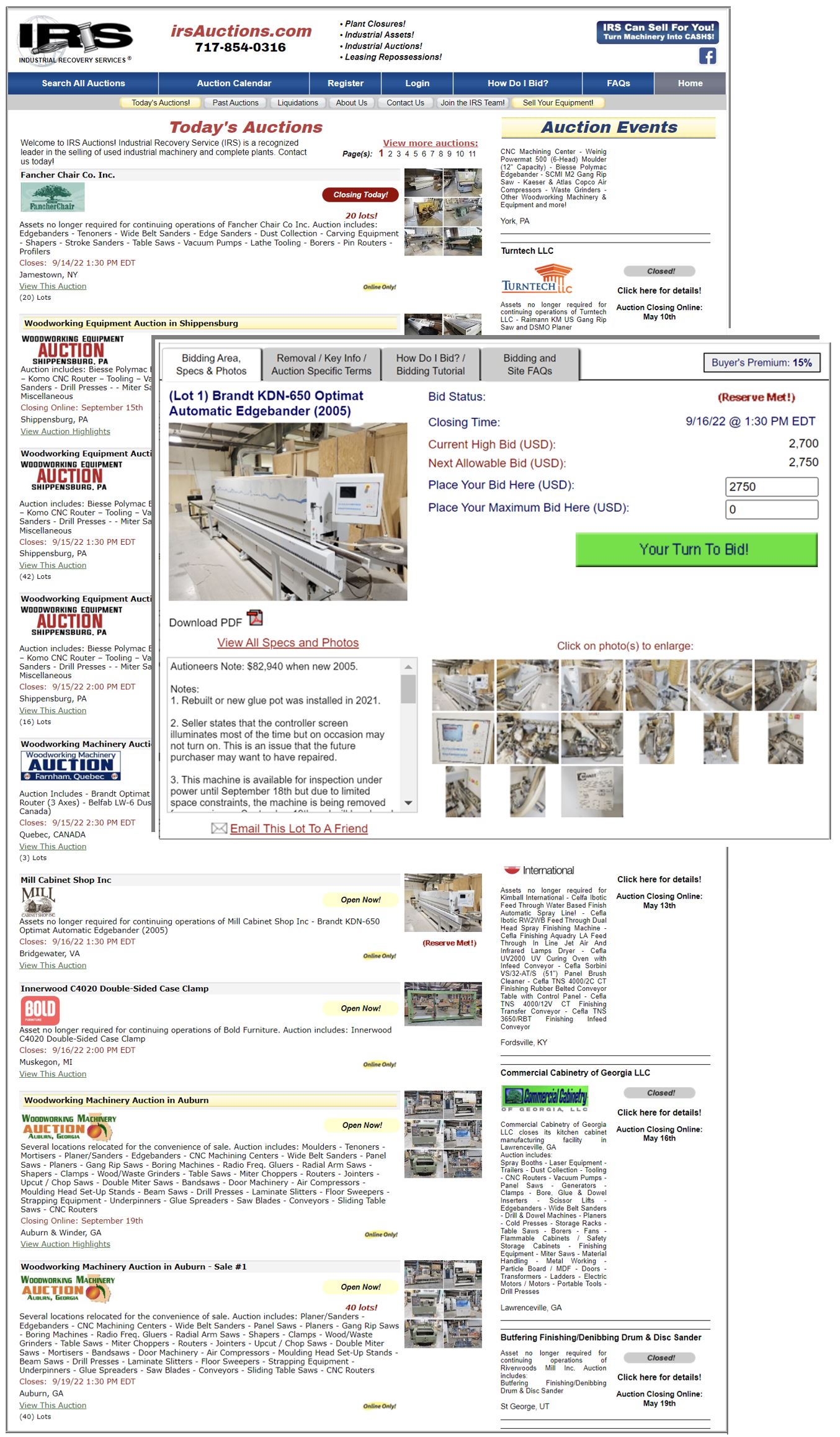 IRS Auctions Website